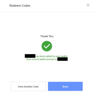 Completion of codes redemption for playstation network card activation guide